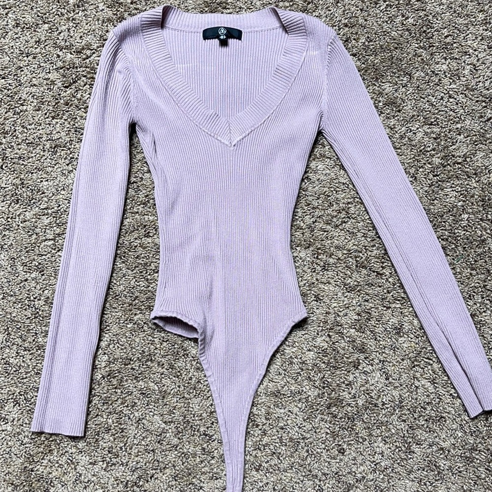 Missguided size 4 Mauve purple bodysuit